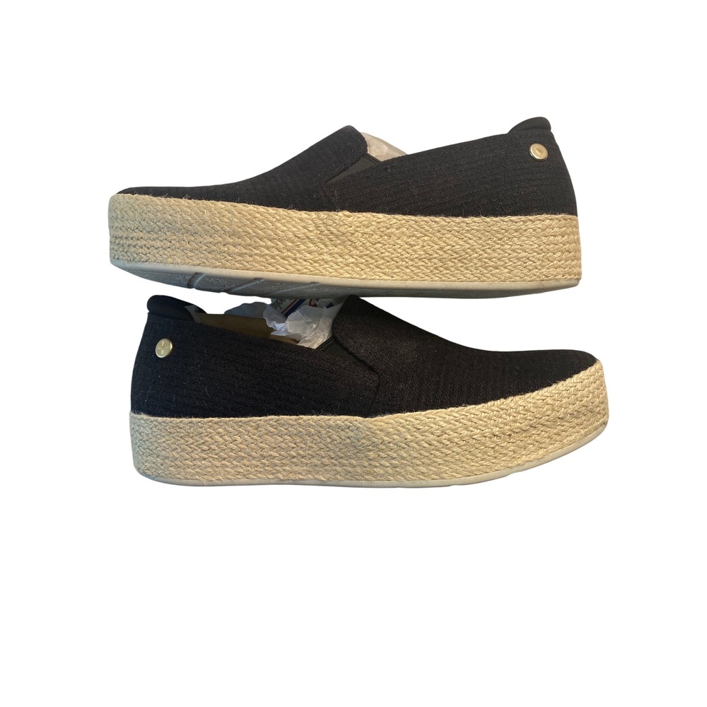 Skechers BOBS Martha Stewart Black Espadrille Platform Slip On Shoes NEW - Picture 4 of 10